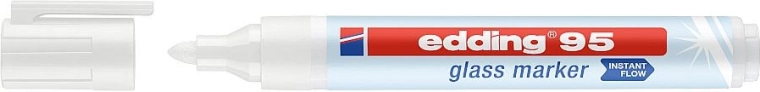 Glassmarker Edding 95, hvid