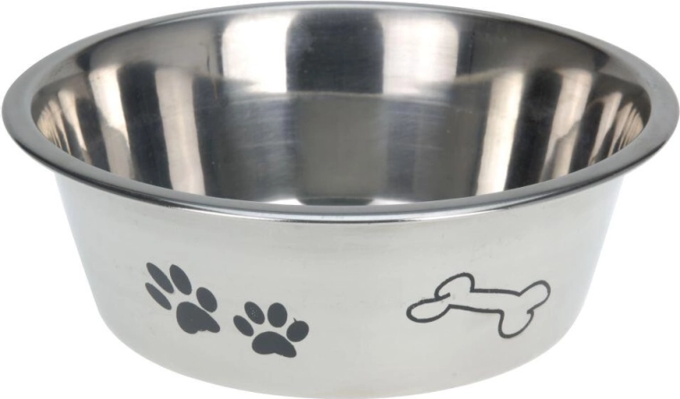 Rustfri stålkål til hund 21 cm