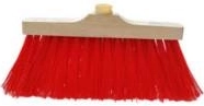 Gårdkost 25 cm med nylonbørster
