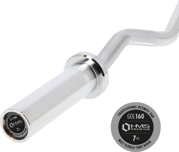 EZ-formet olympisk stang 120 cm med diameter 50 mm