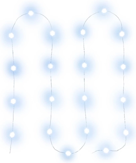 Julelyskæde med nano-LED'er Retlux snefnug med 20 LED'er