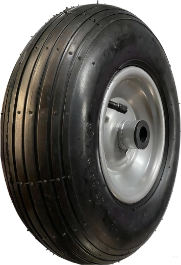 Oppusteligt hjul til sækkevogn 300 mm med stålfælg og 20 mm leje