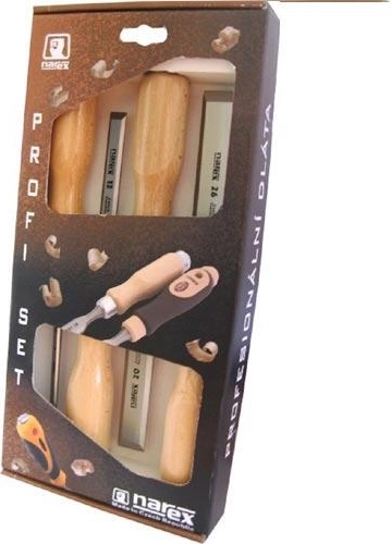 Sæt med fladmejsler 4 stk