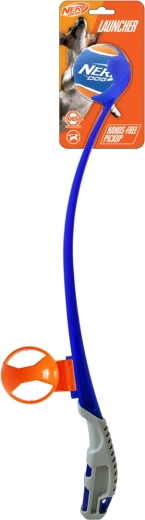 Nerf Dog gennemsigtig boldkaster Air Strike med tennisbold uden pivelyd 41,5 cm