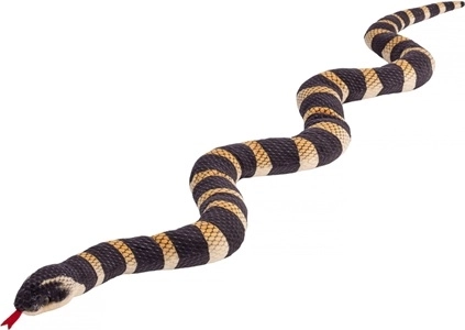 Sort fleksibel slange med zigzagprofil, 100 cm