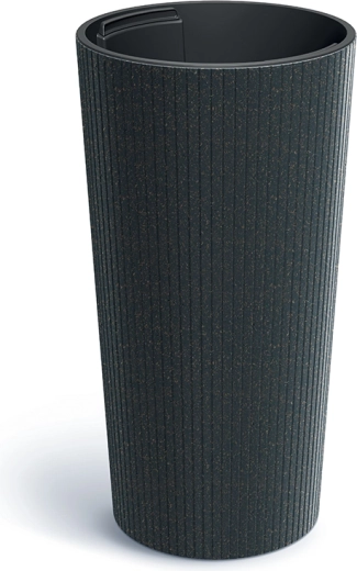 Blomsterkrukke Lamia Slim Eco Wood 25 cm antracit