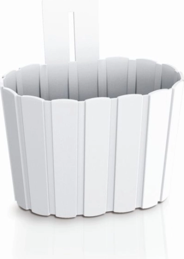Væghængt blomsterkrukke Boardee Wall 19,4 cm hvid