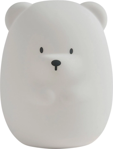 Nattou nat LED-natlys i silikone – bjørn 16 cm
