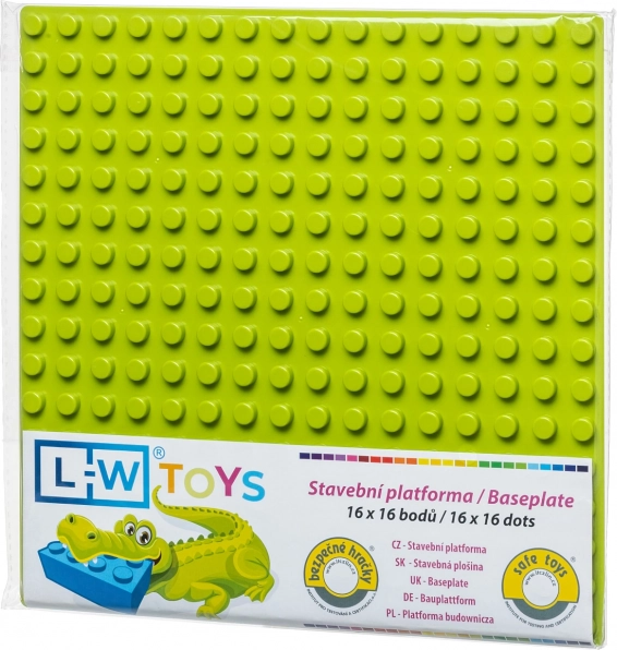 Byggeplade L‑W TOYS junior 25,5 × 25,5 cm