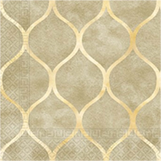 Servietter med orientalsk mønster, 3-lags 33 × 33 cm