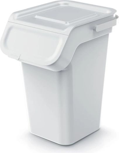 Affaldsspand med aktivt kulfilter 25 l, askgrå