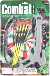 Børnearmbrøst med målskive og sugekoppile