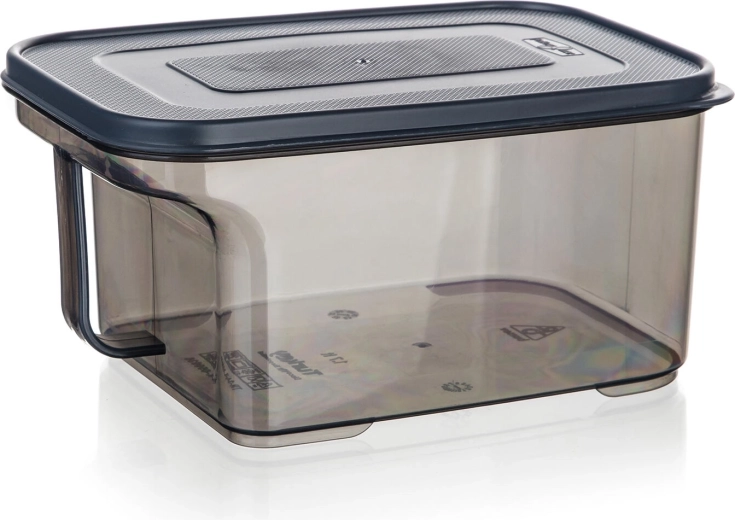 Plastbeholder til madvarer 1,7 l Zoya med røgfarvet låg