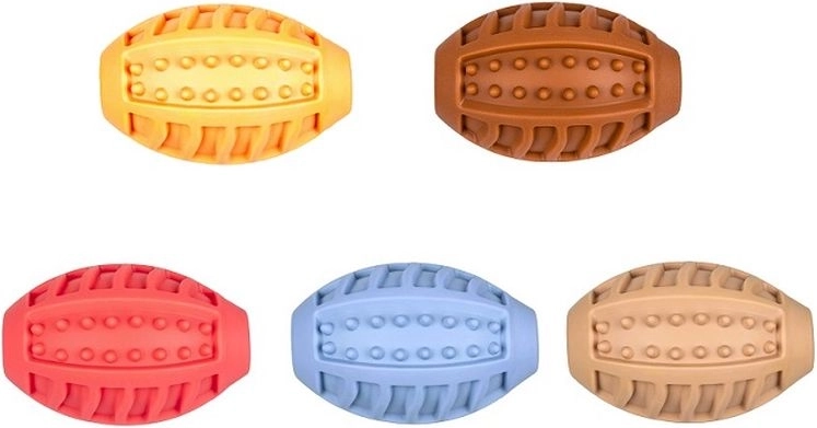 Pibende rugbybold med knopper 10 cm - 1 stk.