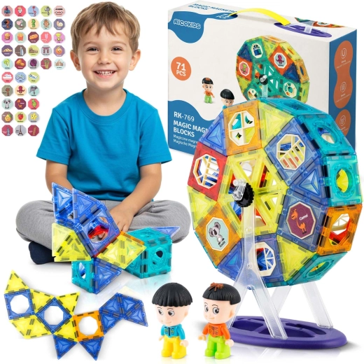 Magnetisk byggesæt med pariserhjul fra Ricokids