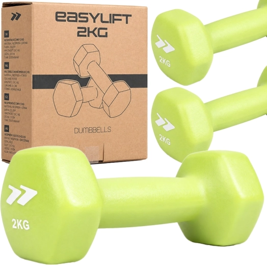 Neopren-håndvægte EasyLift 2 kg (2 stk.)