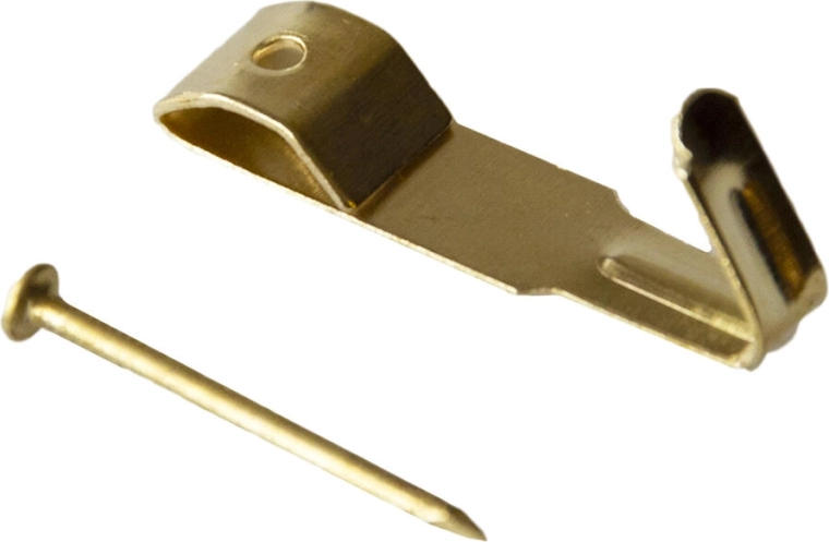 Metalvægkrog IXA størrelse 0, messinglook (250 stk)