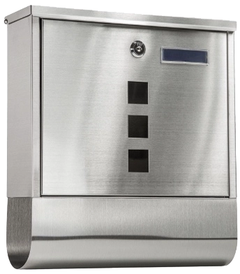 Rustfri postkasse Albatross med avisholder