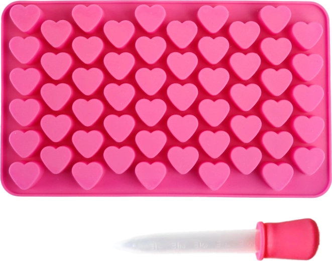 Silikoneform til hjerter med pipette TORO