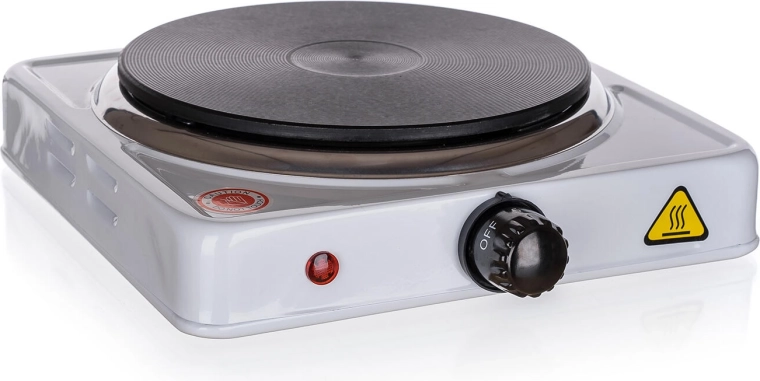 Elektrisk kogeplade med én plade AHP-B07 1500 W hvid
