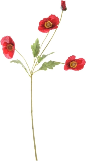 Kunstig kornvalmue rød 58 cm