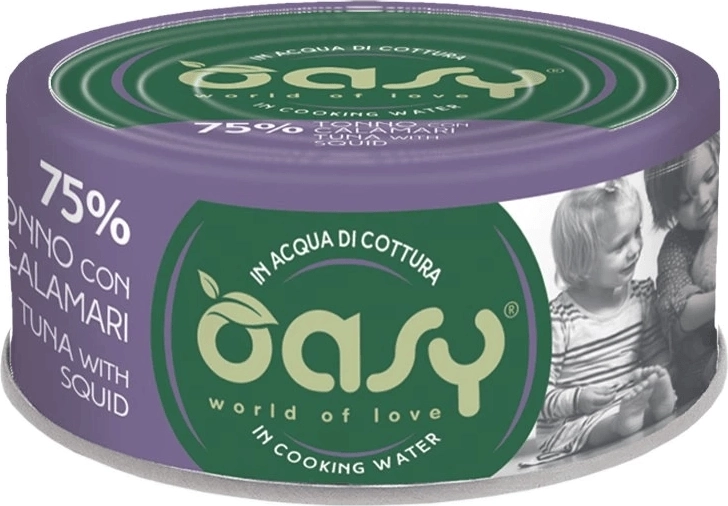 Oasy More Love tun med blæksprutte 70 g