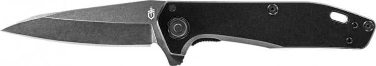 Gerber Fastball Black foldekniv 7,6 cm, helt sort, aluminium