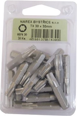 Bit-sæt Torx T10, 30 mm, sæt 30 stk.