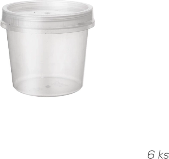 Sæt plastdåser med låg 50 ml (6 stk.)