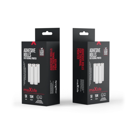 Maxlife Roll Set – sæt med 5 termoruller til termoprintere