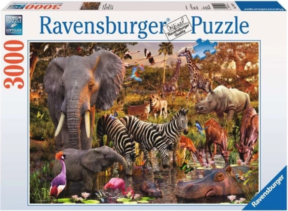 Ravensburger puslespil Afrikas dyr 3000 stk
