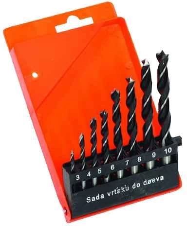 Sæt træbor 3–10 mm, 8 dele