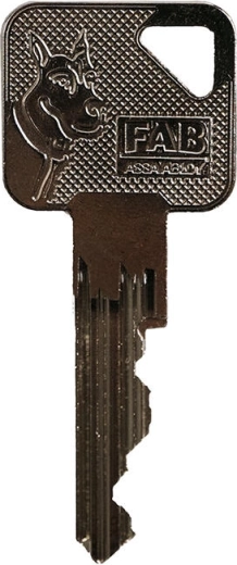 Nøgleemne FAB 3 Home R107 – råemne til cylindriske låse
