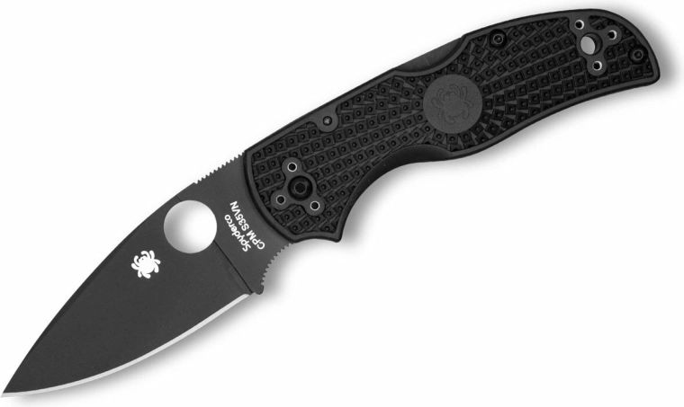 Lommekniv Spyderco Native 5 Black, sort FRN, 8 cm