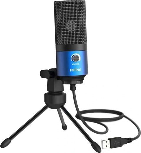 Kondensator USB-mikrofon Fifine K669BB blå - 1 stk.