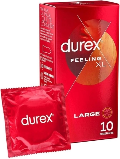 Durex Feeling XL Large kondomer 10 stk.