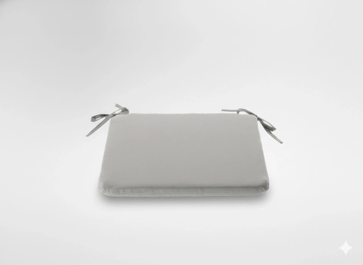 Stol pude 40 × 40 × 3 cm lysegrå