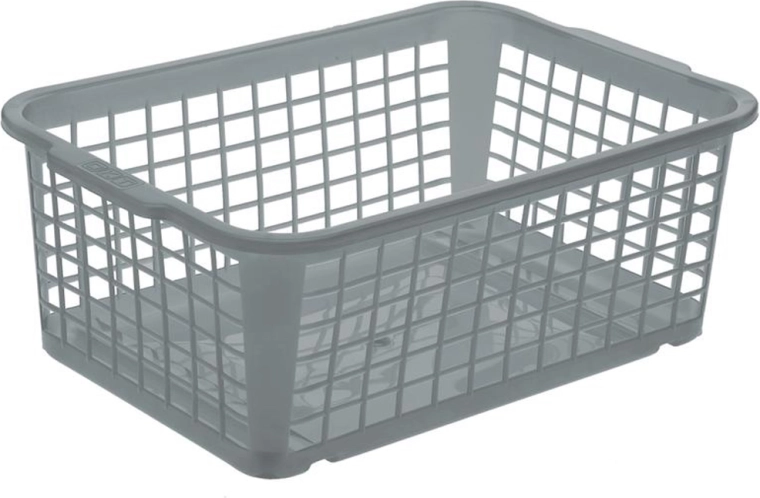 Plastikkurv Keeper 20 × 30 × 11 cm grå