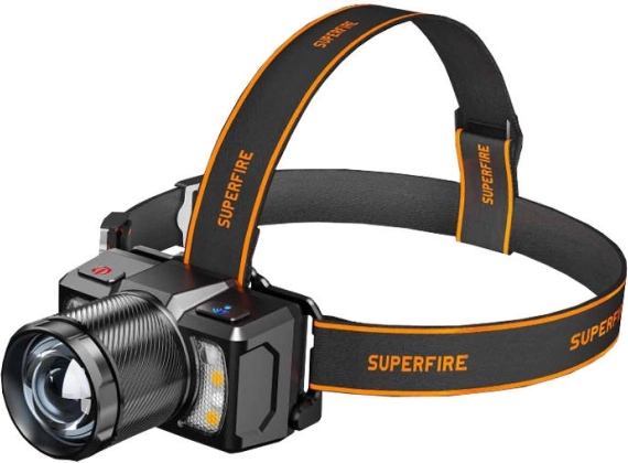 Superfire pandelampe 700 lm med USB-C