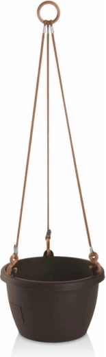 Selvvandende altankasse MARINA 25 brun hængende