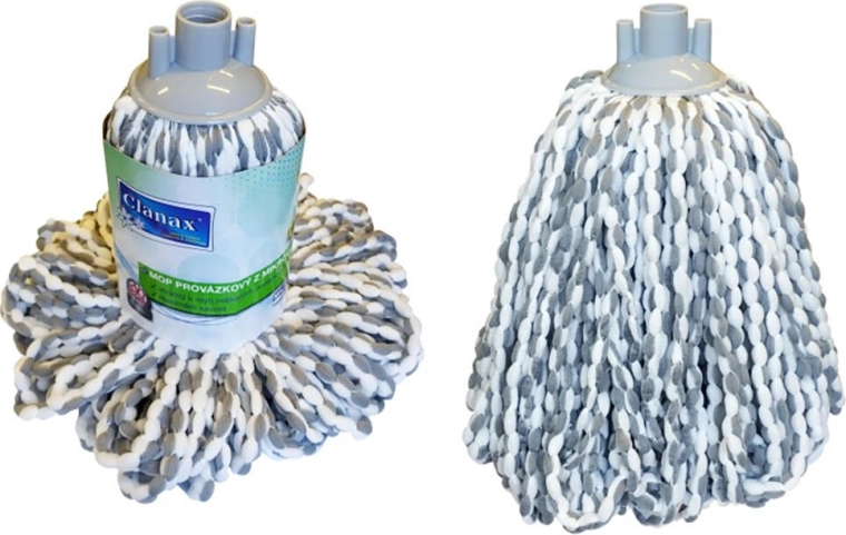 Udskiftelig moppeende af mikrofiber 165 g med grov gevind