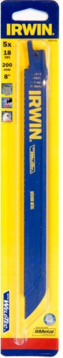 Bajsavklinge til metal til bajonetsav 200 mm, 18 TPI, 5 stk IRWIN