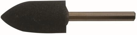 Ovalt slibestift 20 × 40 mm med 6 mm skaft, korn 40