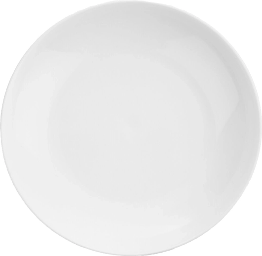 Dyb plasttallerken i UH 21,5 cm hvid