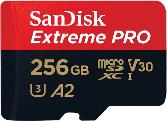 SanDisk Extreme Pro microSDXC 256GB 200/140 MB/s A2 U3