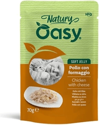Oasy Nature Soft Jelly kylling med ost pose 70 g