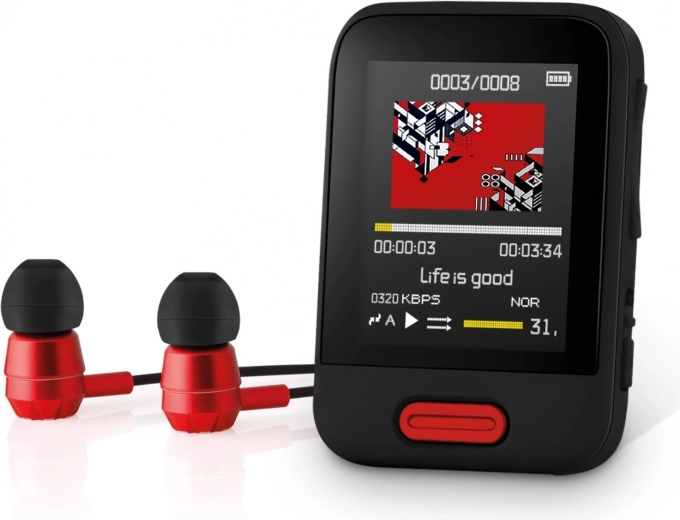 MP3/MP4-afspiller 16 GB med Bluetooth og 1,8"-skærm - 1 stk.