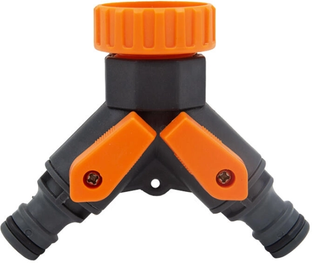 Haneadapter – 2-vejs fordeler til slanger 3/4" og 1"