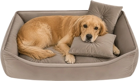 Hundeseng eller katteseng Purlov 70 × 50 cm beige