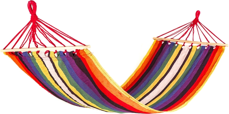 Hængende gyngeliggestol 200 × 80 cm rød